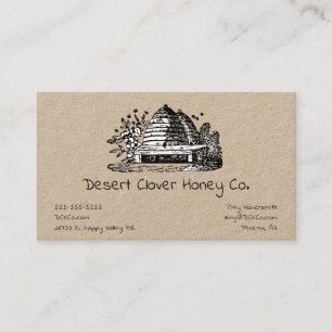 Carte De Visite Abeille Apiary Miel frais