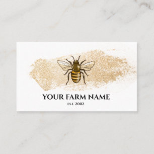 Carte De Visite Abeille apiculteur Apiariste abeilles Honeycomb