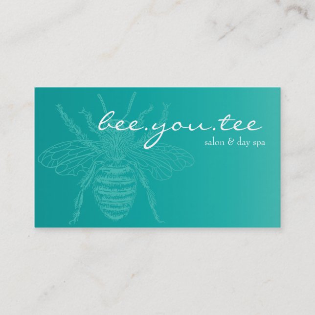 Carte De Visite Abeille bleue Bizcard (Devant)