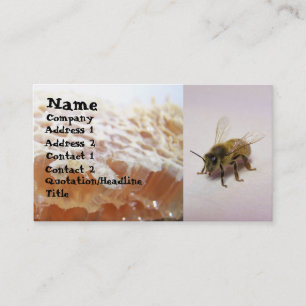 Carte De Visite Abeille de miel