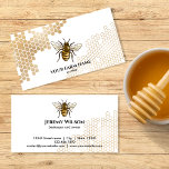 Carte De Visite Abeille de miel Abeille apiculteur Apiariste abeil<br><div class="desc">Utilisez ces cartes de visite de bocal de miel avec l'abeille à miel Apiary et des éléments de miel gouttant pour présenter votre miel biologique fait avec amour sur votre ferme d'abeilles. Abeille dessinée à la main avec une sensation vintage pour votre produit cru biologique</div>
