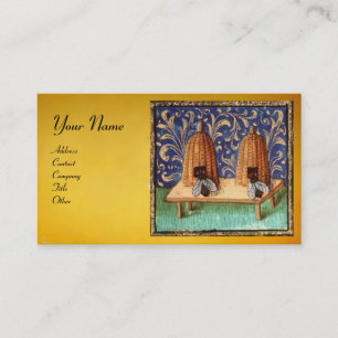 CARTE DE VISITE ABEILLE DE MIEL, L'APICULTURE, JOINT DE CIRE DE