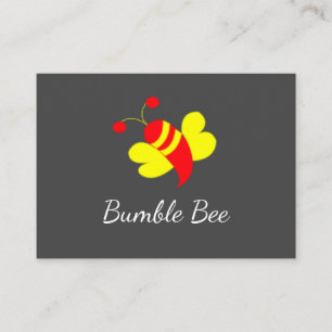 Carte De Visite Abeille jaune rouge abeille à miel bourdon