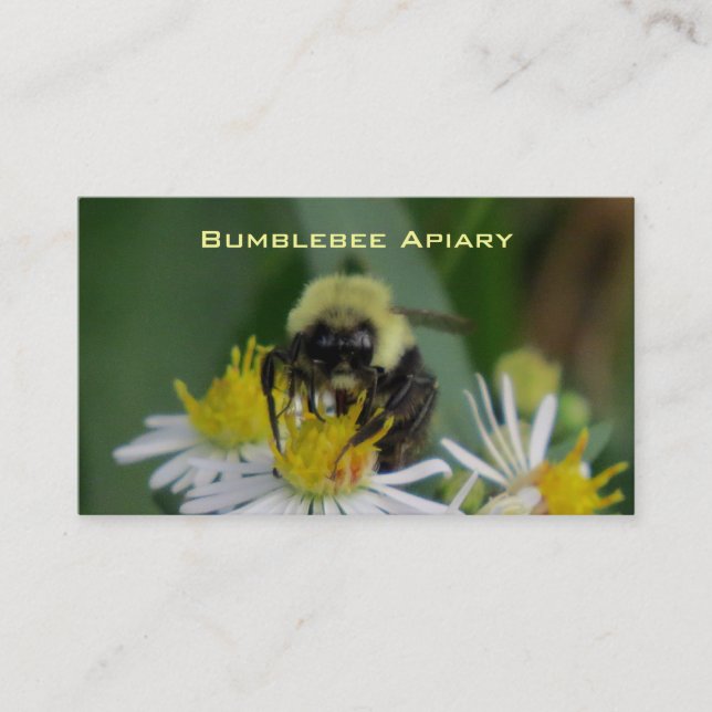 Carte De Visite Abeille je rucher (Devant)