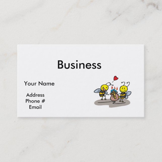 Carte De Visite abeilles (Devant)