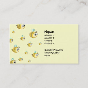 Carte De Visite Abeilles 2 de Bizzy