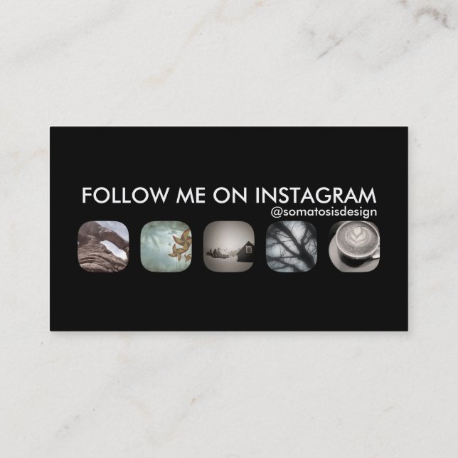 Carte De Visite abonnés instagram (Dos)