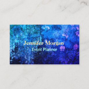 Carte De Visite Abrégé sur moderne pourpre de bleu d'outre-mer 