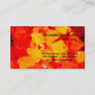 Carte De Visite Abréviation rouge