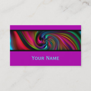 Carte De Visite Abstrait Arrière - plan Spirales soft II + votre t