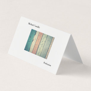 Carte De Visite Abstrait Bois Noir Blanc Minimaliste Moderne