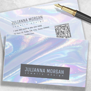 Carte De Visite Abstrait brillant Opalescent ID1147