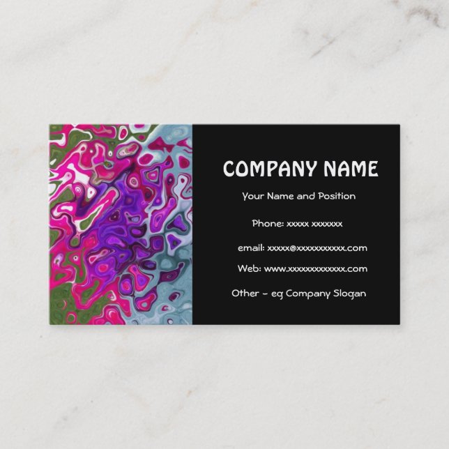 Carte de visite Abstrait cool (Devant)