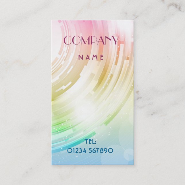 Carte de visite abstrait de conception (Devant)