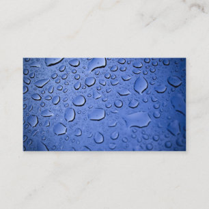 Carte de visite abstrait de gouttelettes de pluie