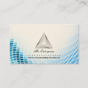Carte de visite abstrait de logo de pyramide