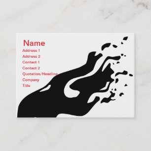 Carte De Visite Abstrait d'encre - Chubby