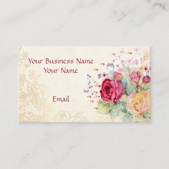 Carte De Visite Abstrait effet glam rose et or texture (Devant)