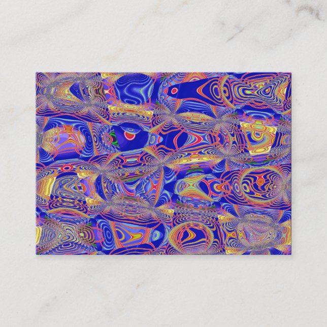Carte De Visite Abstrait fractal 061012a (Devant)