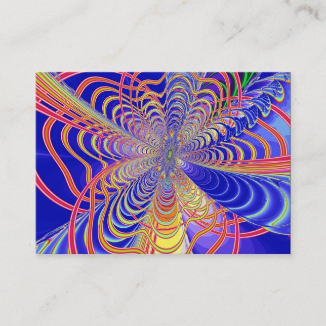 Carte De Visite Abstrait fractal 061012d (Devant)