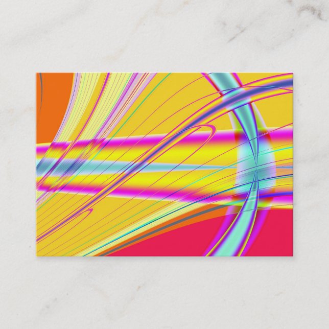 Carte De Visite Abstrait fractal 061012e (Devant)