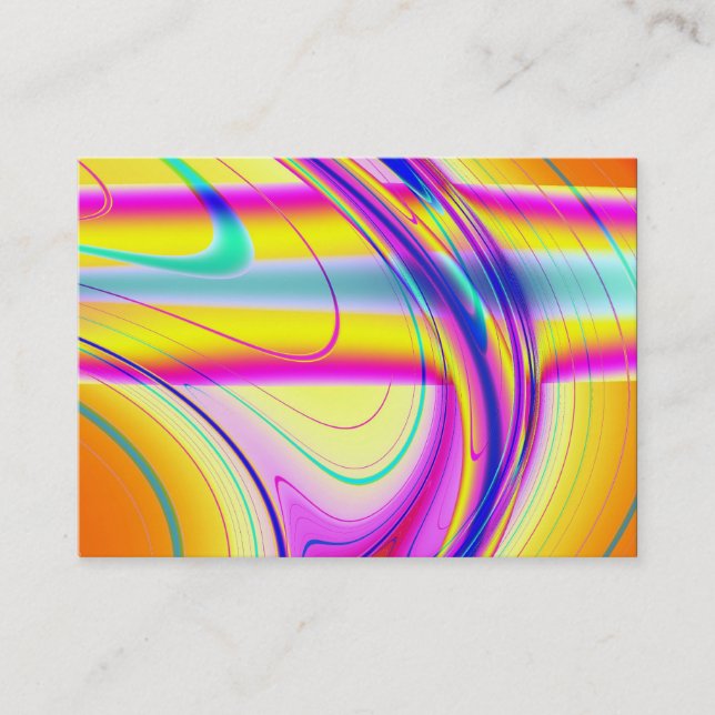 Carte De Visite Abstrait fractal 061012f (Devant)