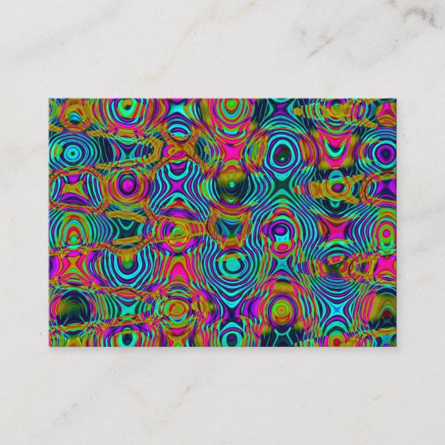 Carte De Visite Abstrait fractal 19111a (Devant)