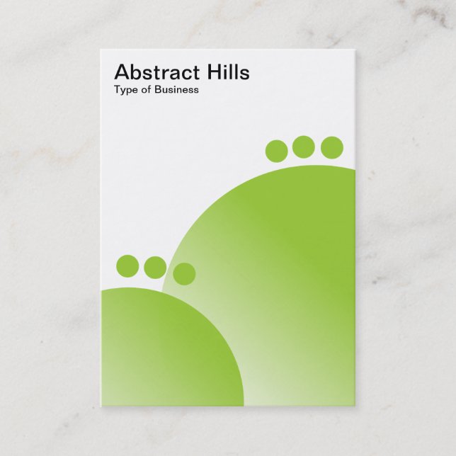 Carte De Visite Abstrait Hills - Martian Green (Devant)