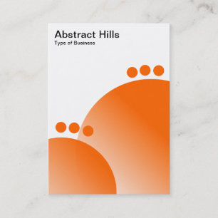 Carte De Visite Abstrait Hills - Orange