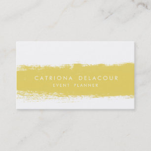Carte de visite abstrait jaune d'éclaboussure