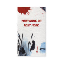 Carte de visite Abstrait personnalisé inhabituel