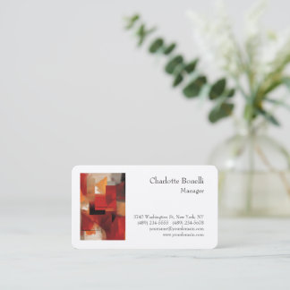 Carte De Visite Abstrait Professionnel Moderne Minimal Premium Sil