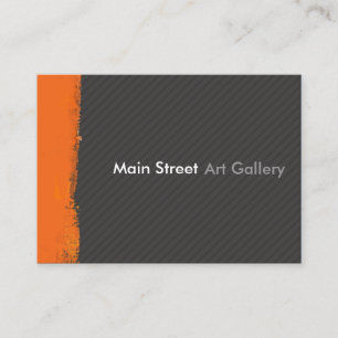 Carte De Visite Abstrait Tangerine Brusch Professionnel moderne