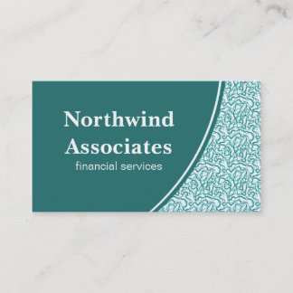 Carte de visite Abstrait, Turquoise