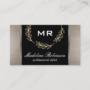 Carte De Visite Accent feuille / professionnel