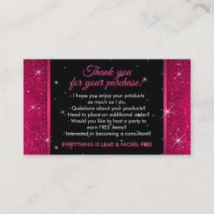 Carte De Visite Accessoires de bijouterie Couronne rose scintillan