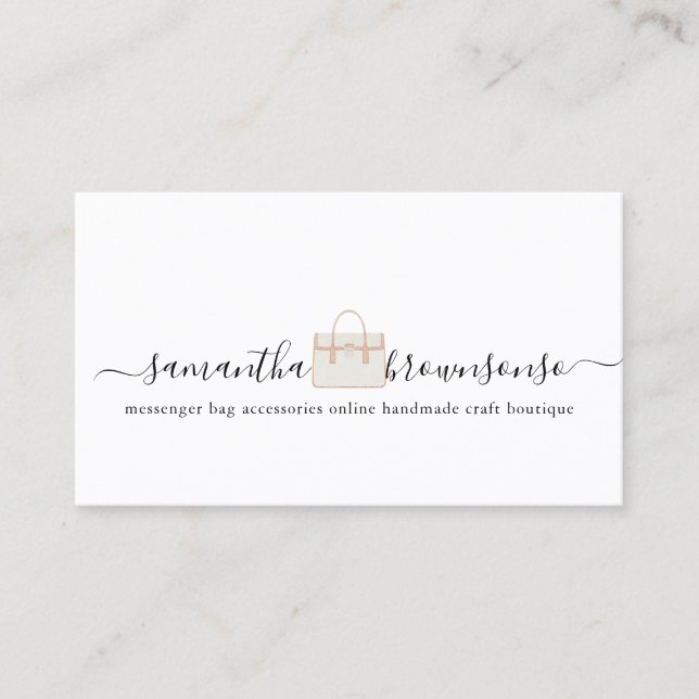 Carte De Visite Accessoires de sac de mode en ligne fait main (Devant)