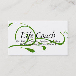 Carte De Visite Accompagnement Spirituel Coach de Vie Verte