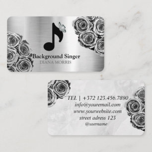 Carte De Visite Accompanist Directeur de bande Chanteur Arrière -