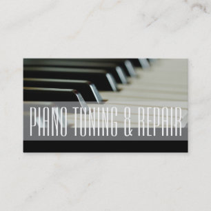 Carte De Visite Accordage & Réparation de Piano Professeur de Musi