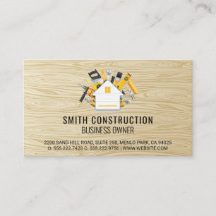 Carte De Visite Accueil et outils   Bois