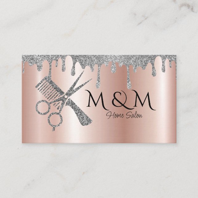 Carte De Visite Accueil Salon Coiffeur Barbier Coiffure Coiffure (Devant)