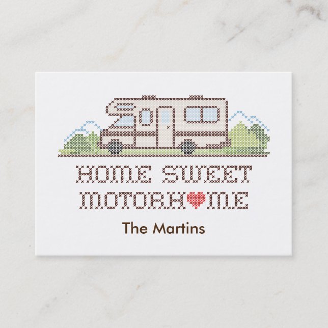Carte de visite Accueil Sweet Motor Home (Devant)