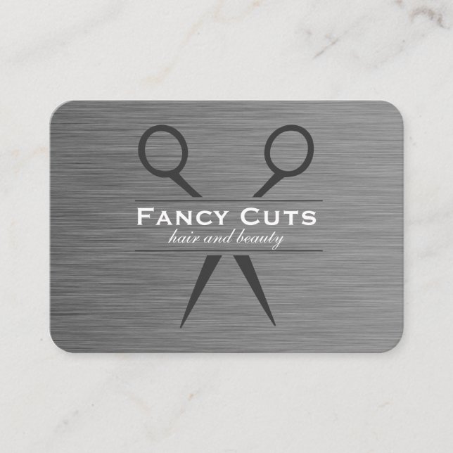 Carte De Visite Acier Boutique | Luxe moderne (Devant)