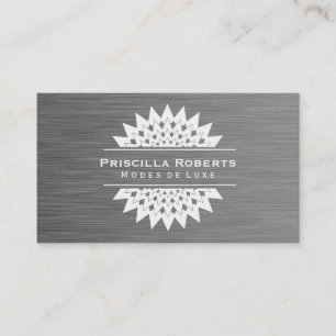 Carte De Visite Acier Boutique   Moderne Luxe 2
