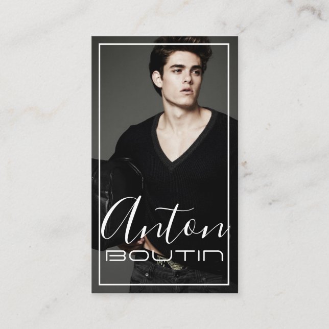 Carte de visite Acteur de modèle (Devant)