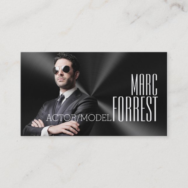 Carte De Visite Acteur Modèle Capture d'écran du cinéma (Devant)