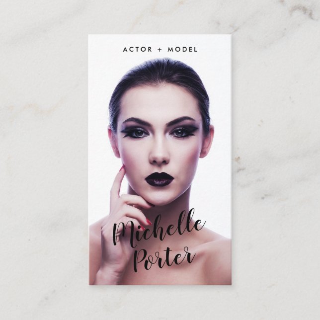 Carte De Visite Actor modèles photo photographie photographique mo (Devant)