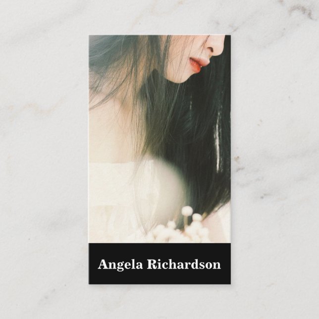 Carte De Visite Actors and Models Modern Minimalist Business Card (Devant)