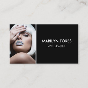 Carte De Visite Actrice-coiffeuse-modèle de casque moderne